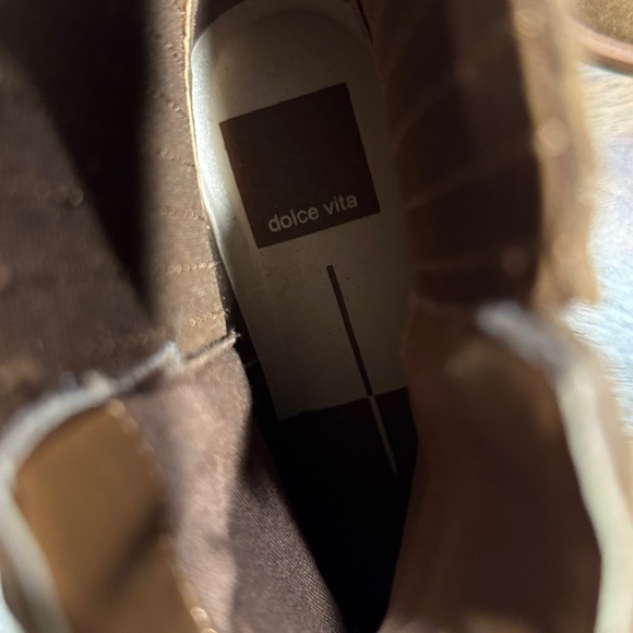 Dolce Vita Chocolate Suede Booties - Picture 3 of 7